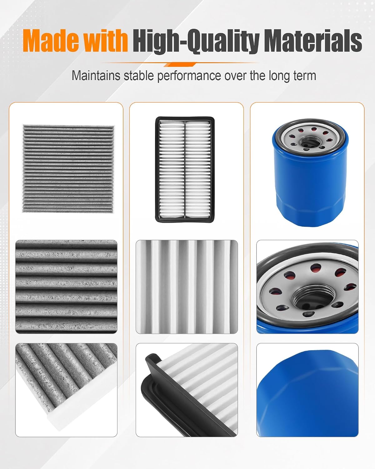 Oil Filter & Engine & Cabin Air Filter Kit Fit for Honda Acura 2016-2025 image 4