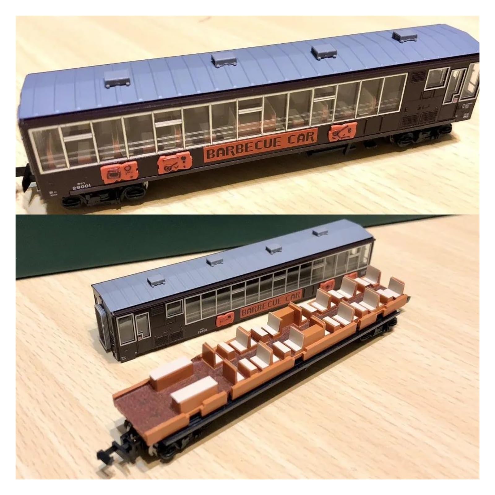 Replica Treno N Type 1/160 Per Modelli Treni Naha 29001 Modello Carrozza Non Motorizzata