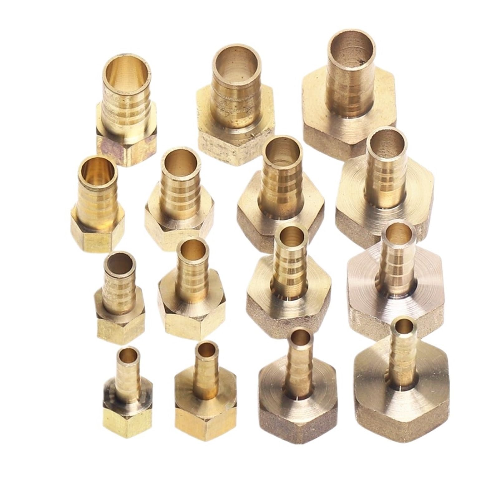 Brass Hose Fitting 4mm 6mm 8mm 10mm Tail 1/8" 1/4" 1/2" 3/8" Female Thread Copper Connector Joint Coupler (4mm Brad,3/8")