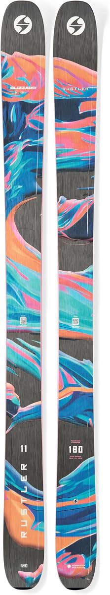 Blizzard Rustler 11 Men's Freeride Skis | All-Mountain, Hybrid Camber, Sintered Base, Advanced