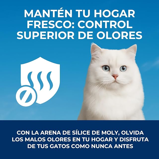 Foto 5 de 7 de MOLY Arena de Gatos de Sílice 1,8 kg