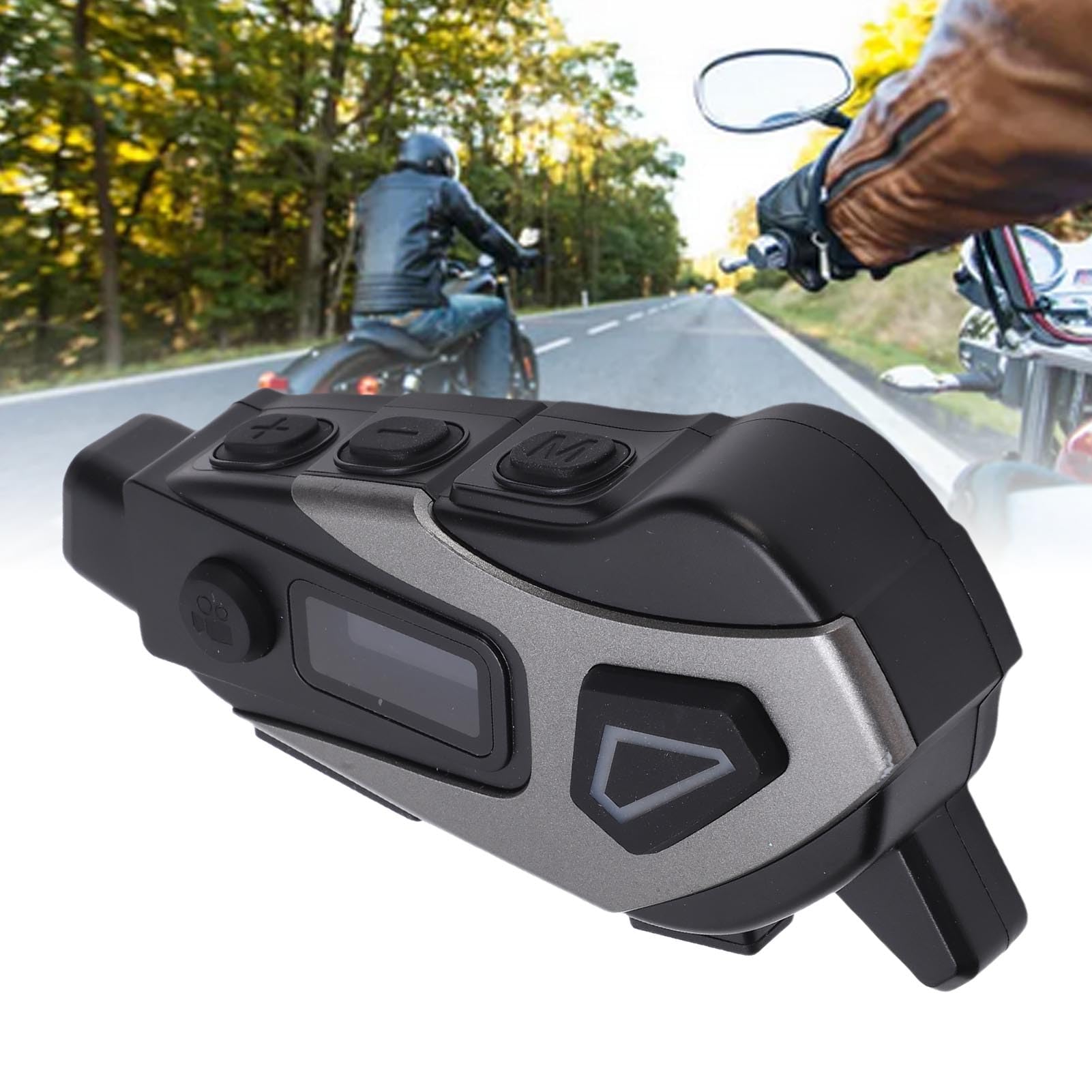 Casco de moto con cámara 1080p vídeo 5.4 IPX8 altavoz de 40 mm HiFi sonido 1200 mAh batería tipo C carga rápida para moto bicicleta al aire libre al aire libre