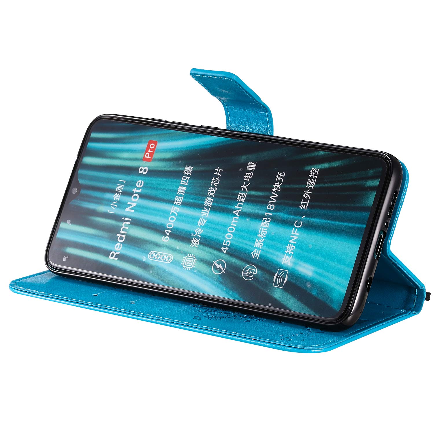 Zchen Cover Xiaomi Redmi 8, Custodia Cover Protettiva in Cuoio