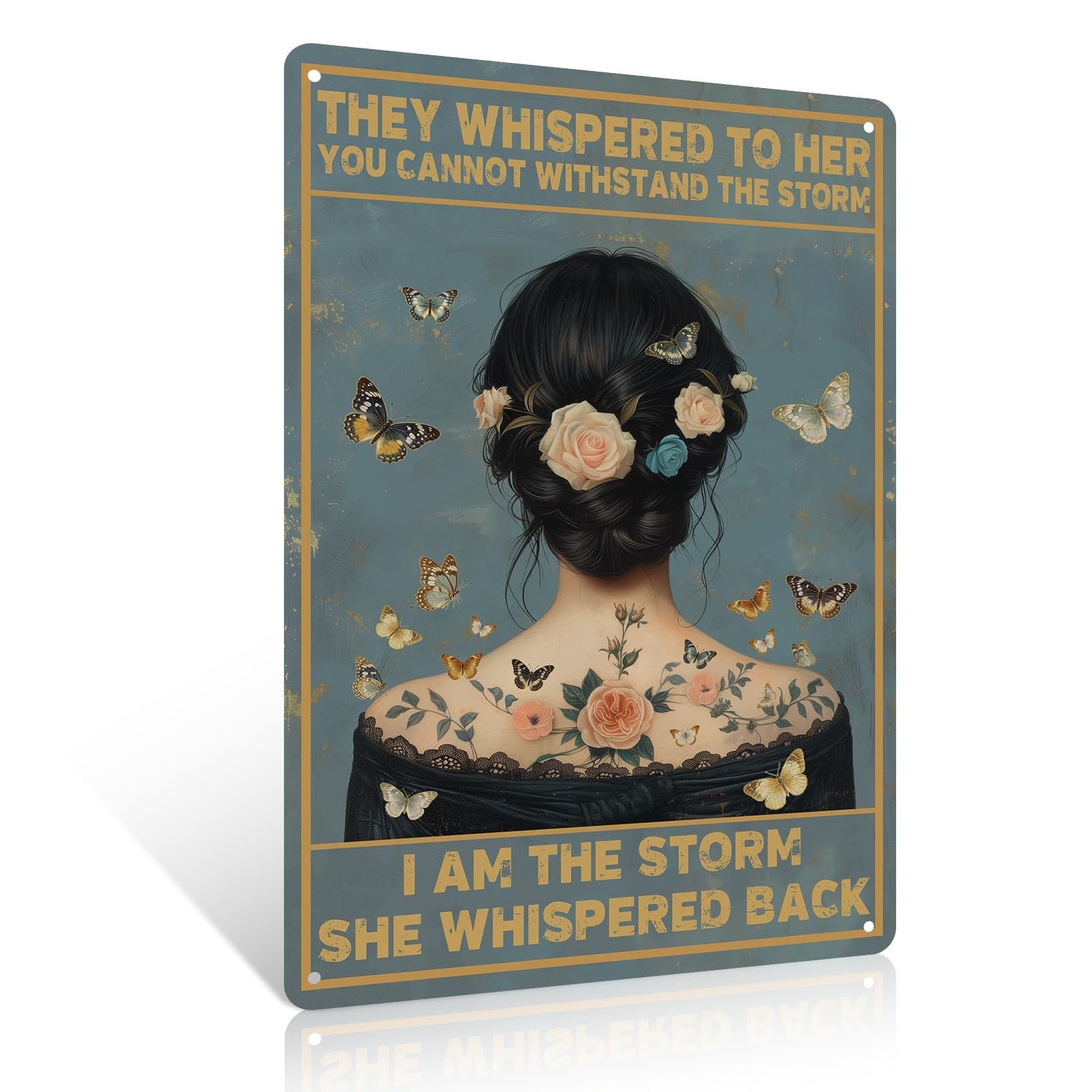 Ulord Boho Metal Signs 8x12 Inches Inspirational Quote Wall Art