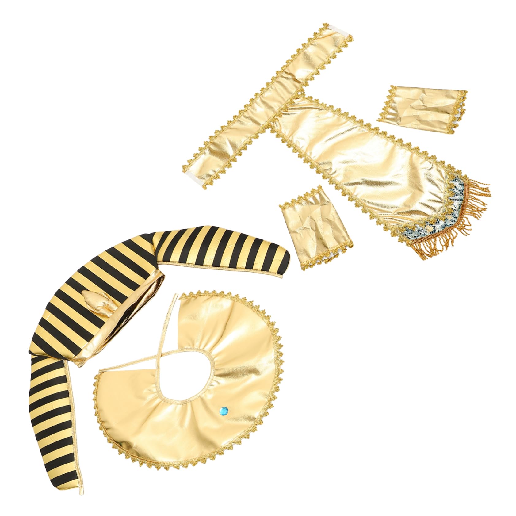 BCOATH 1Set Halloween Costume Includes Headpiece Neck Collar Sleeve and Waist Wrap for Men Cosplay and Halloween Dress Up