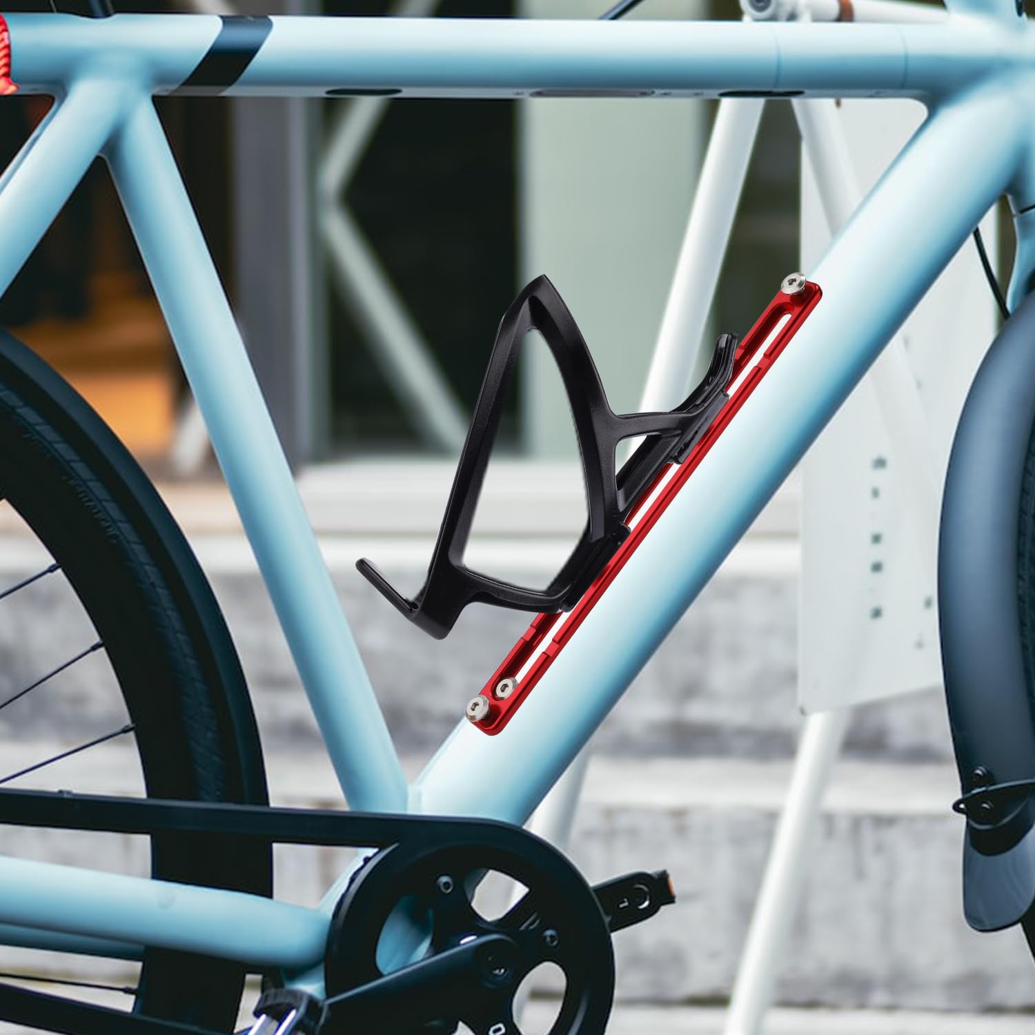 Adaptateur Porte-bidon KGDUYC – Alu, Réglable 2 Fentes, Pour VTT Route, Fixie, Livré Avec Vis Et Clé