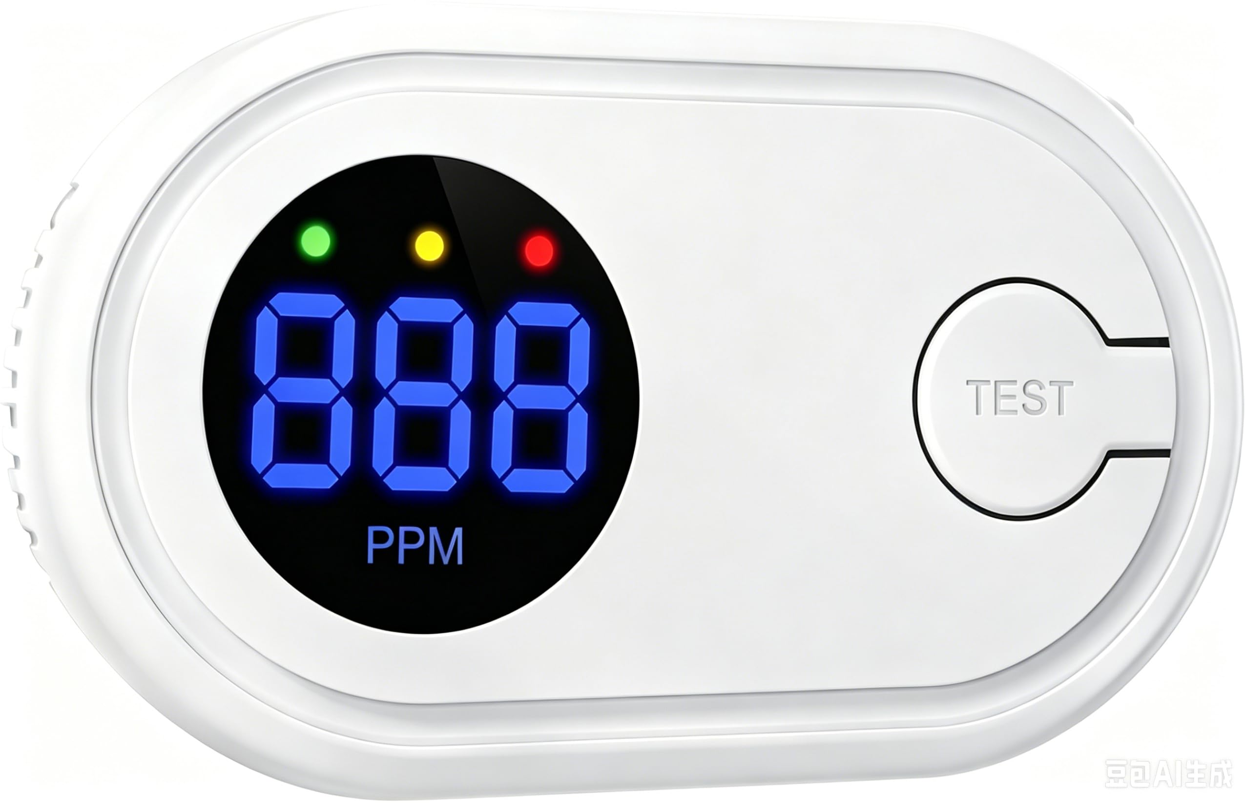 Carbon Monoxide Detector,Carbon Monoxide Alarm with PPM Display,CO Alarm with Test Button Battery Powered,CO Detector Monitor with 85 dB Audible for Home and Holiday(Batteries NOT Included)