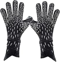 قفازات حارس المرمى بقبضة قوية مع دعم للأصابع، قفازات حارس المرمى مقاس 6/7/8/9/10، قفازات حارس مرمى كرة القدم للأطفال والشباب والبالغين