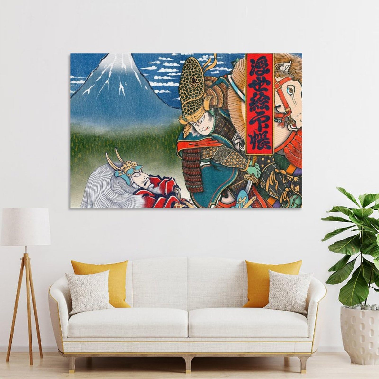 Amazon.co.jp: 戦国武将 真田幸村 伊達政宗 浮世絵 壁画 キャンバス 