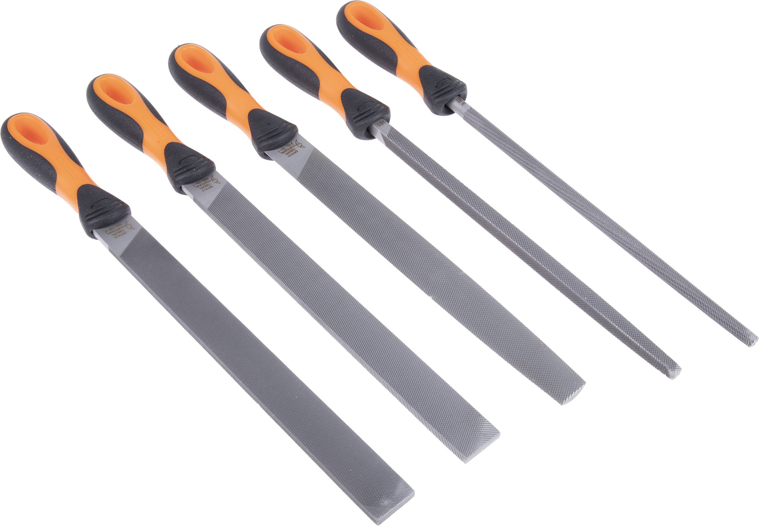 Bahco 1-478-10-1-2 250mm (10in) ERGO Mixed Cut File Set (5 Piece)
