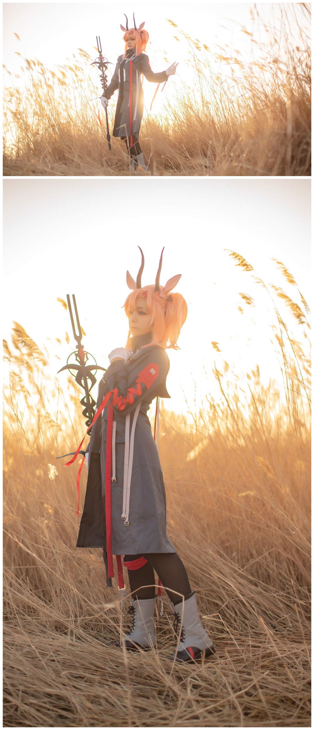 Amazon | UwowoCos Arknights アークナイツ アーススピリット 付け角と 