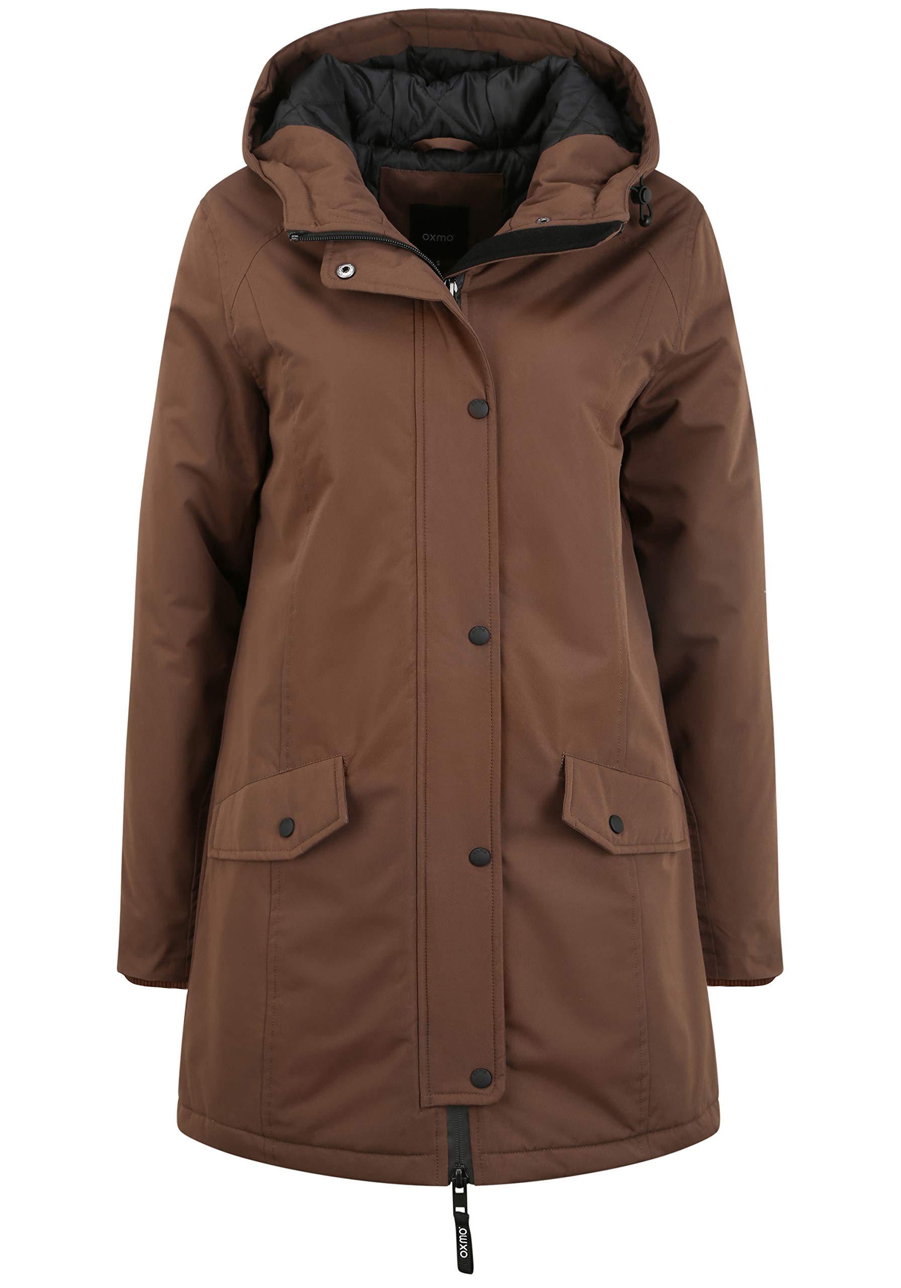 OXMO OXTamila Damen Übergangsmantel Parka Lange Jacke
