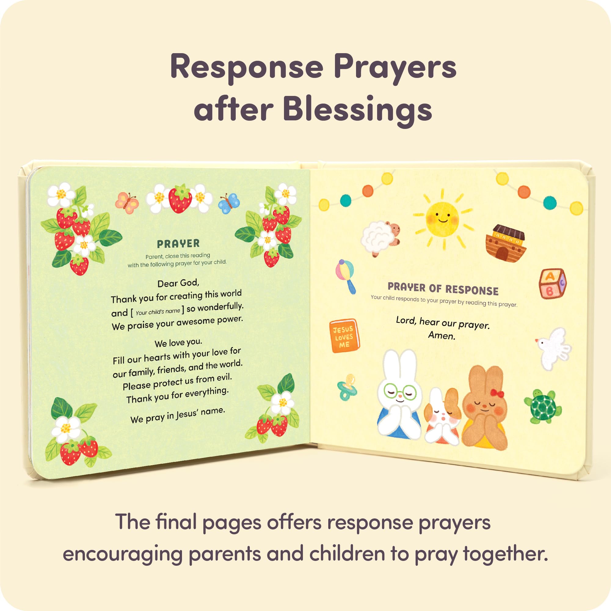 God Bless You Christian Baby Book - My Child's First Book of Blessing - 7 Blessings & Bedtime Prayers for Babies and Toddlers - Ideal Easter, Birthday, Baby Shower, Baptism Gift - Image 3