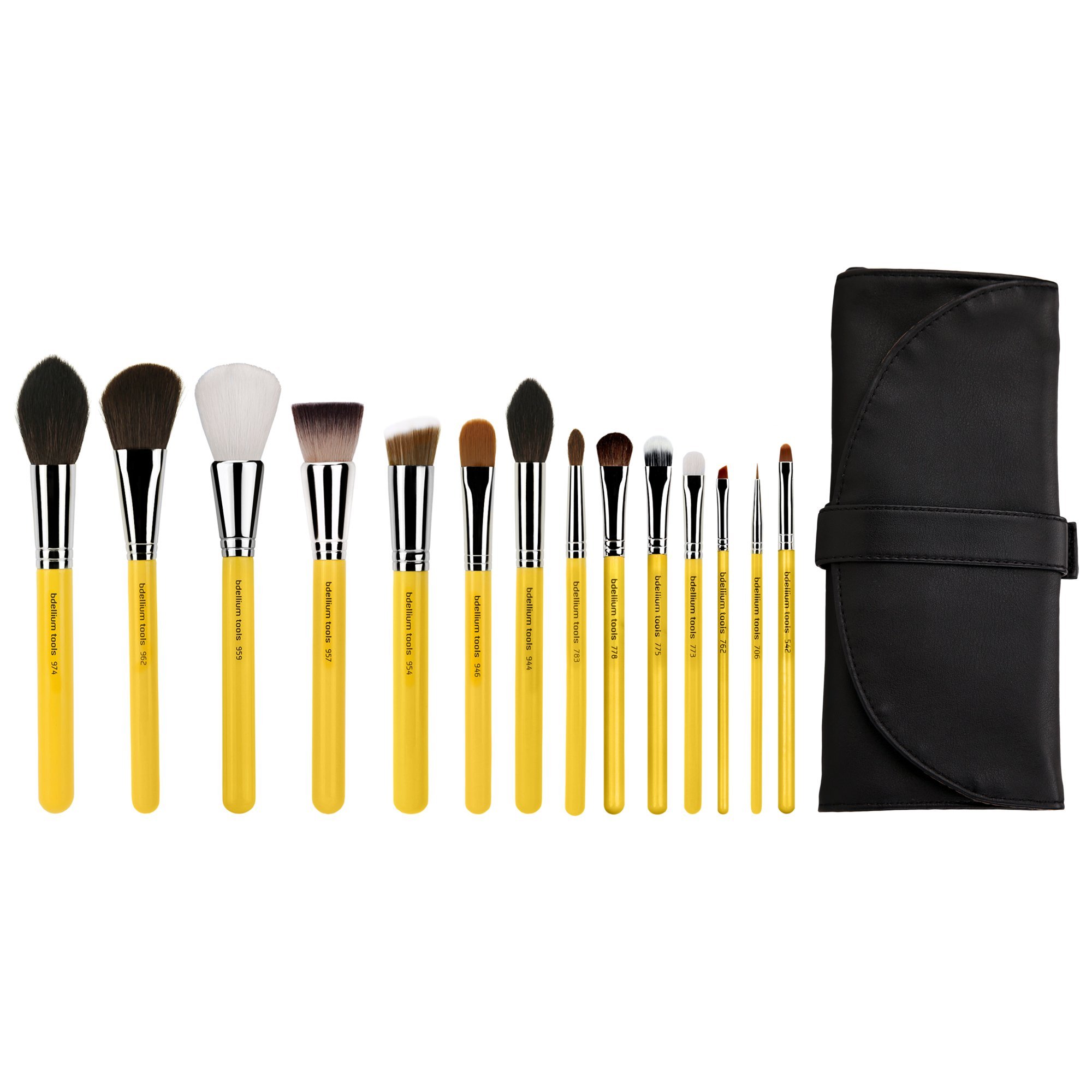 Professional Makeup Studio Line The Collection 14pc. Brush Set with Roll-Up Pouch