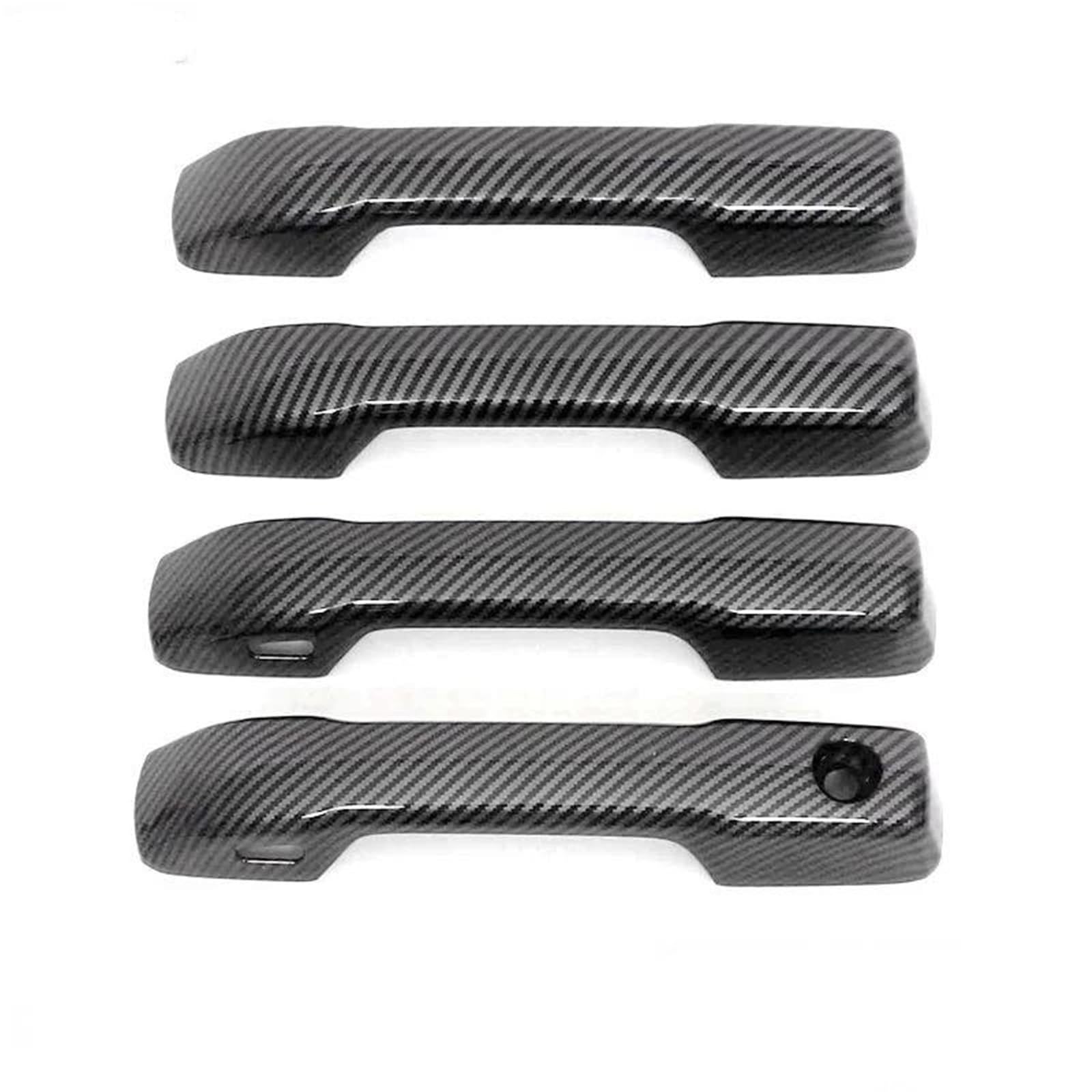Trfbd Carbon Fiber Decorative Cover Chrome Glossy Black Car Door Handle Cover Trim Styling For Sequoia For Tundra For Tacoma For 4Runner(Carbon Fiber)