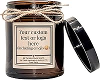 Personalized Handcrafted Soy Candle - Lavender Vanilla Scent, 4oz/9oz Custom Jars - Perfect Gift for Any Occasion | MyCandlesMakeScents