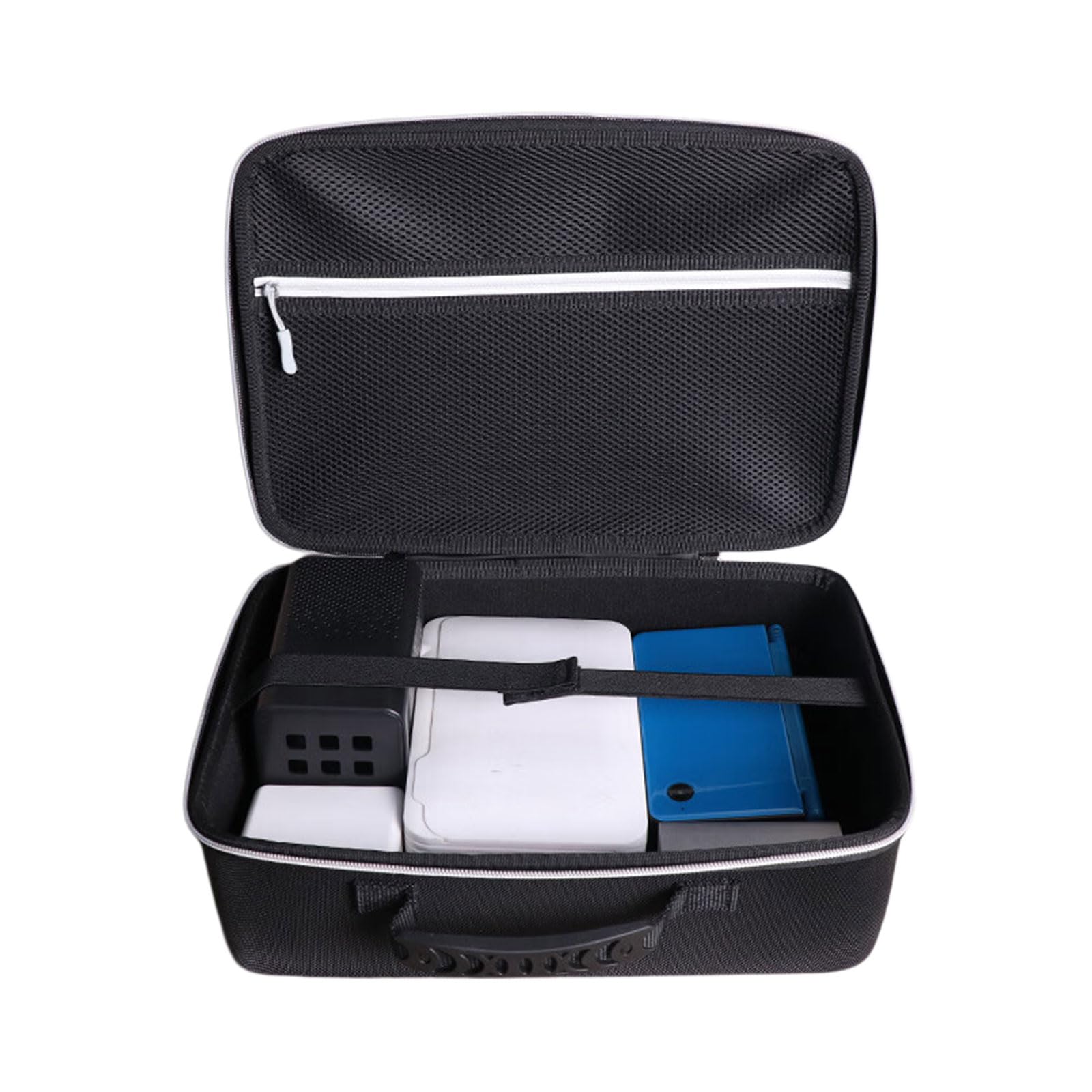 Custodia rigida per hard disk portatile da 3,5 pollici, custodia da viaggio con tracolla, leggera per il trasporto della stampante