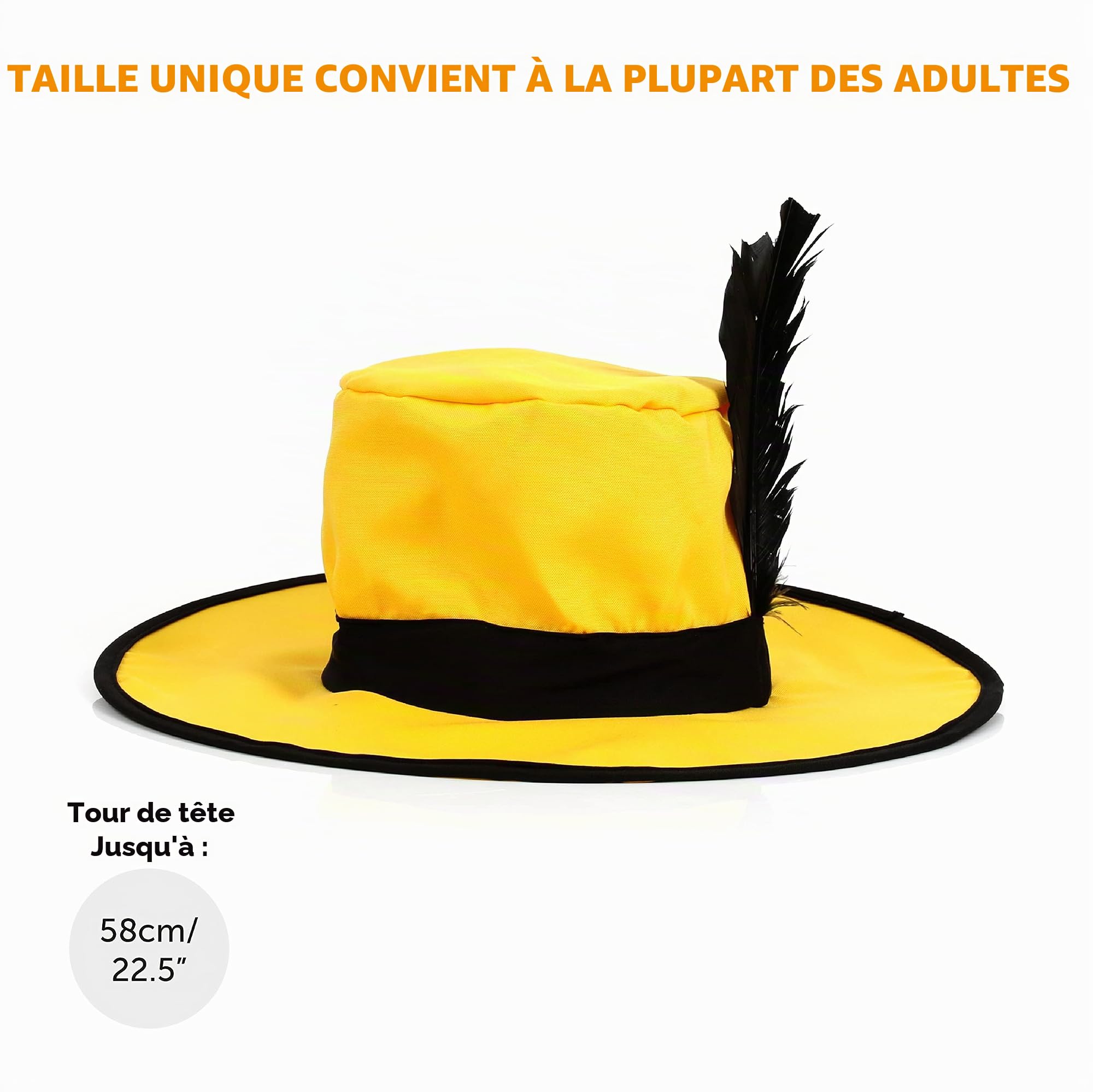 Costume adulte jaune masqué des années 80 – Parfait pour les événements déguisés