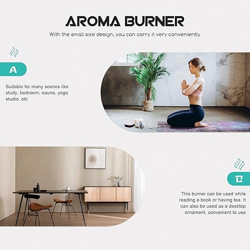 Miniatura 8 de Hemoton Soporte para quemador de incienso árabe para Bakhoor Oud Varillas de incienso de hierro, quemador de incienso para decoración del hogar