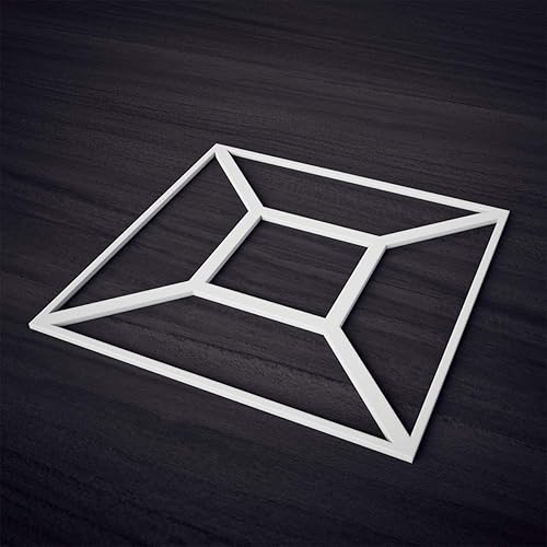 Miniatura 5 de Ekena Millwork 23 38 pulgadas de ancho x 23 38 pulgadas de alto x 38 pulgadas de alto x 38 pulgadas de alto. Paneles de pared decorativos grandes