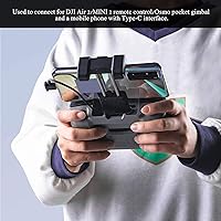 Vista 4 de Cable de control remoto, cable de datos de controlador remoto de 5.9 in tipo C a tipo C para Air 2 / Mini 2 Drone