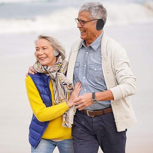 Miniatura 3 de Whaline 3 pares de orejeras sin banda, unisex, para invierno y exteriores