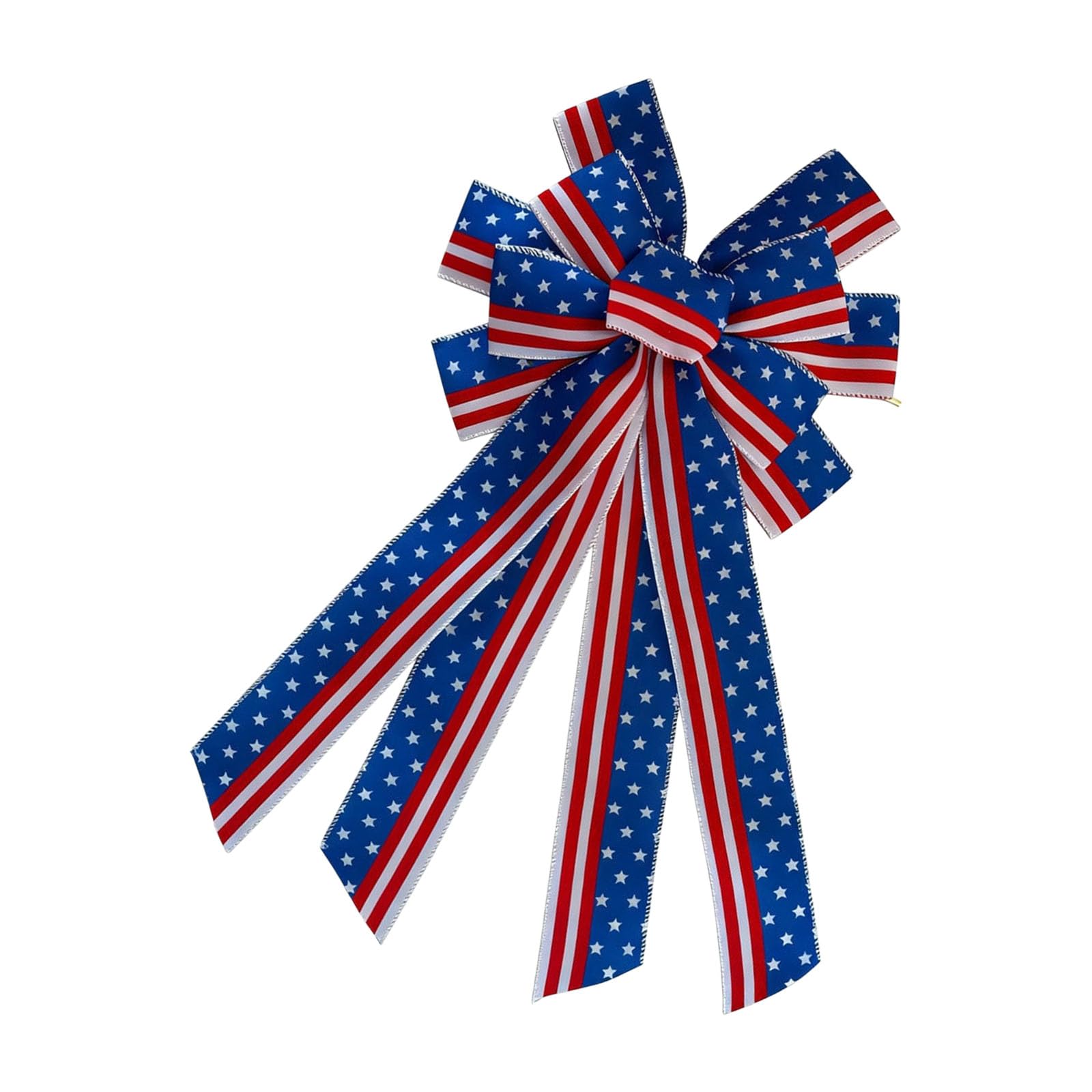 PANGBOER Colorful Independence Day Ribbon Bowknot for National Holidays Christmas Wedding Patriotic Themed Party Decoration Flexible Event Decorations