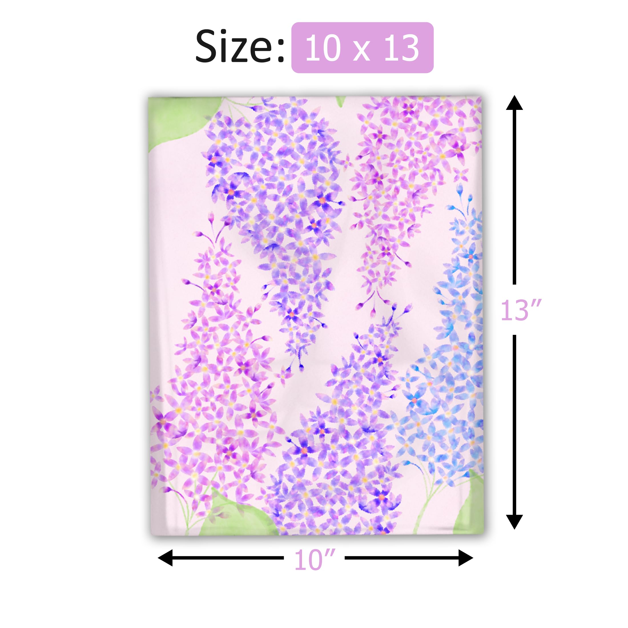 10x13 Lavender Floral Poly Mailers (Pack Of 100) – Waterproof & Tear-Resistant Self-Sealing Shipping Envelopes For Small Businesses