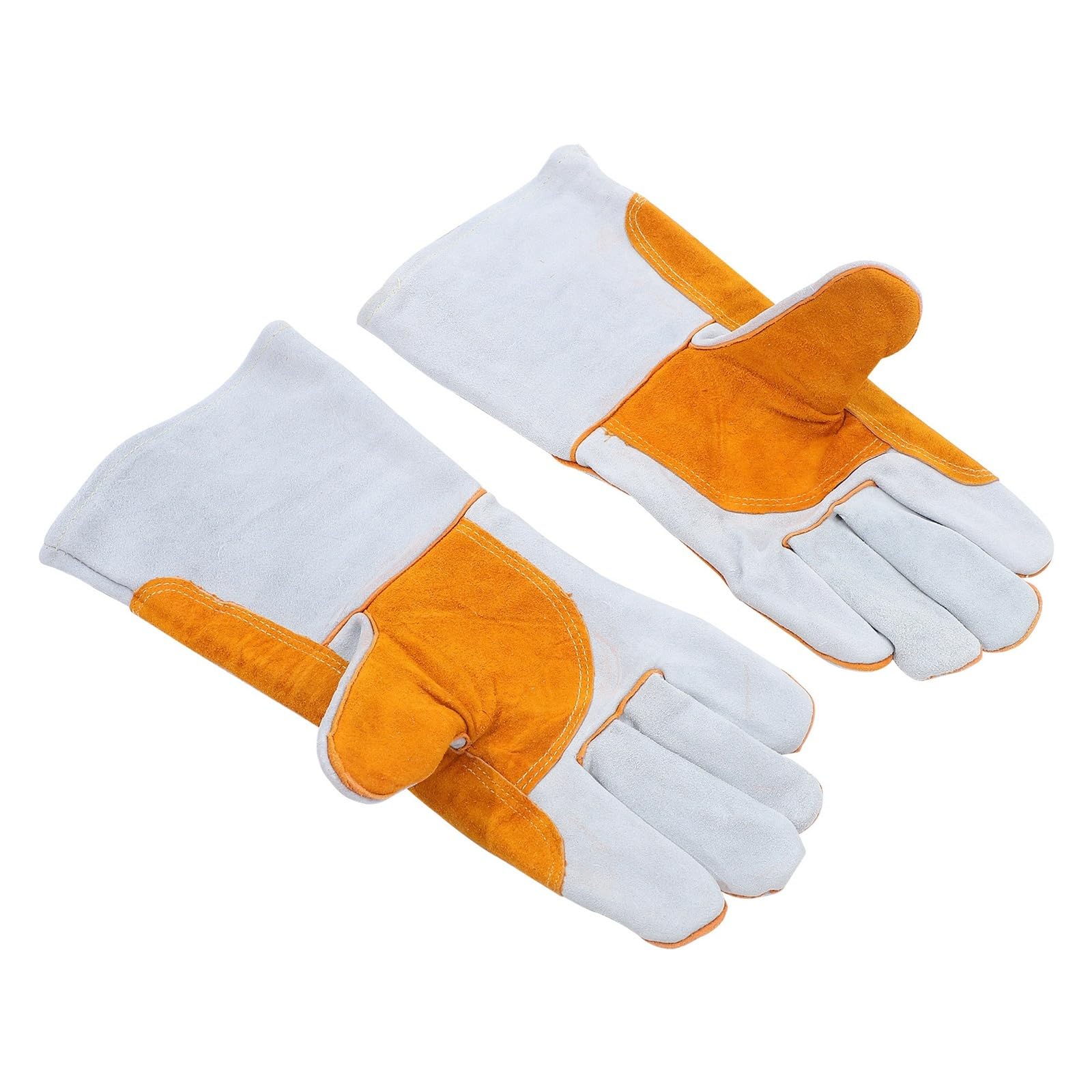 LNHHG Welding Clothes, Cowhide Welding Gloves Heat Resistant for Work Excellent Elasticity Breathability Protection