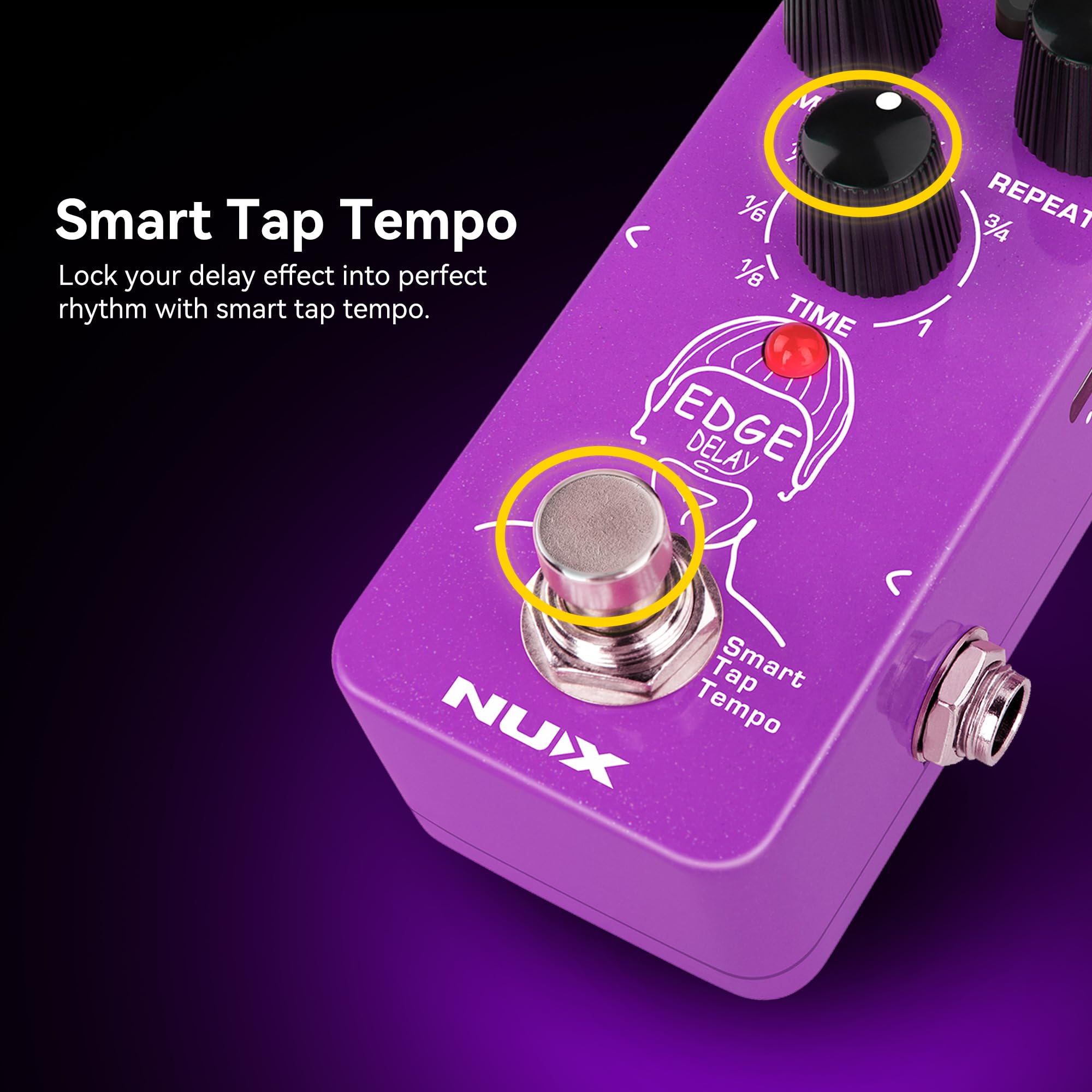 Amazon.com: NUX Edge Delay Guitar Effects Pedal with Phi Digital