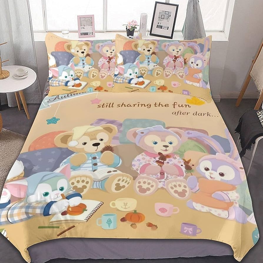 ディズニー　ダッフィー 掛け布団カバー　枕カバー セット　シングル用 未開封 Amazon｜ダッフィー フレンズ 布団カバー 3点セット シングル