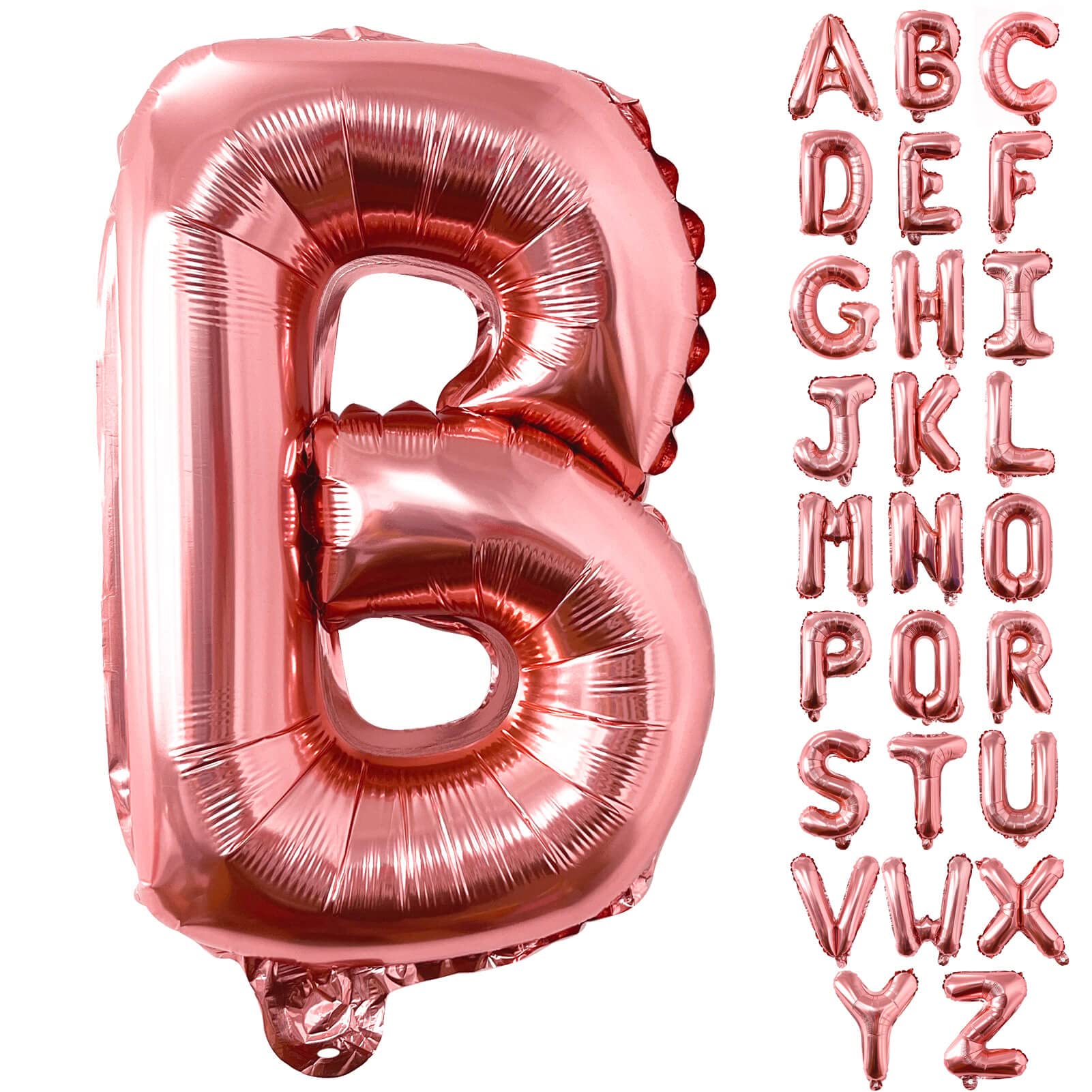 Lovoir 40 Inch Large Rose Gold Letter B Balloons Big Size Jumbo Mylar Foil Helium Balloon for Birthday Party Celebration Decorations Alphabet Rose