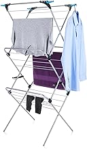 Minky 3 Tier Plus Clothes Airer, Clothes Drying Rack, 21m Washing Line, Laundry, Foldable Indoor Airer, Includes 4 Corner Hooks, Space Saving Clothes Rack, Indoor and Outdoor Use