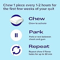 Vista 4 de Nicorette - Goma de mascar de nicotina para dejar de fumar, 2 mg, sabor original - 200