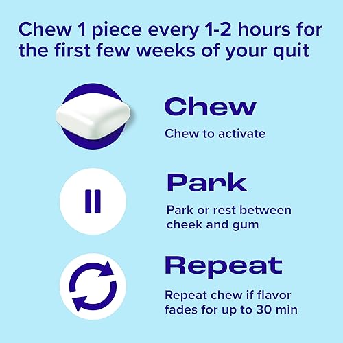 Miniatura 4 de Nicorette - Goma de mascar de nicotina para dejar de fumar, 2 mg, sabor original - 200