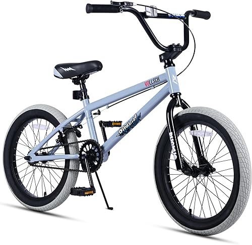 Miniatura 21 de Bicicletas BMX Freestyle de 18 y 20 pulgadas para adolescentes de 6 a 15 años de edad, niños, niñas, principiantes con palanca, varios colores