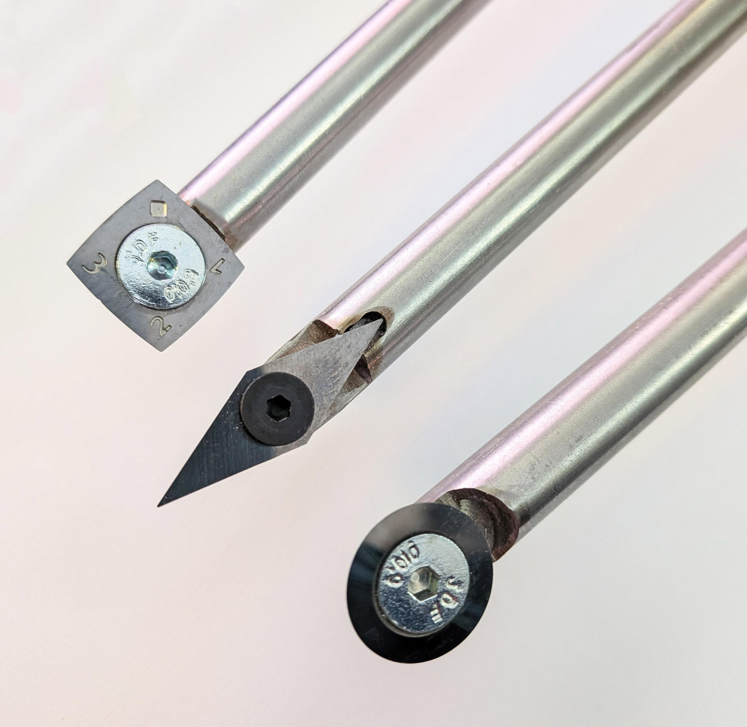 Handmade Carbide Tipped Wood Turning Chisels Set 3 - British Made Woodworking Lathe Tools for Professional Turning