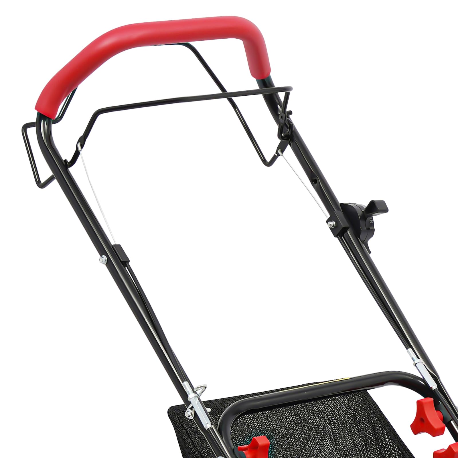 Cortacésped de gasolina de 4 tiempos, 8 marchas, altura de corte regulable con cesta de 60 l, altura de corte de 51 cm