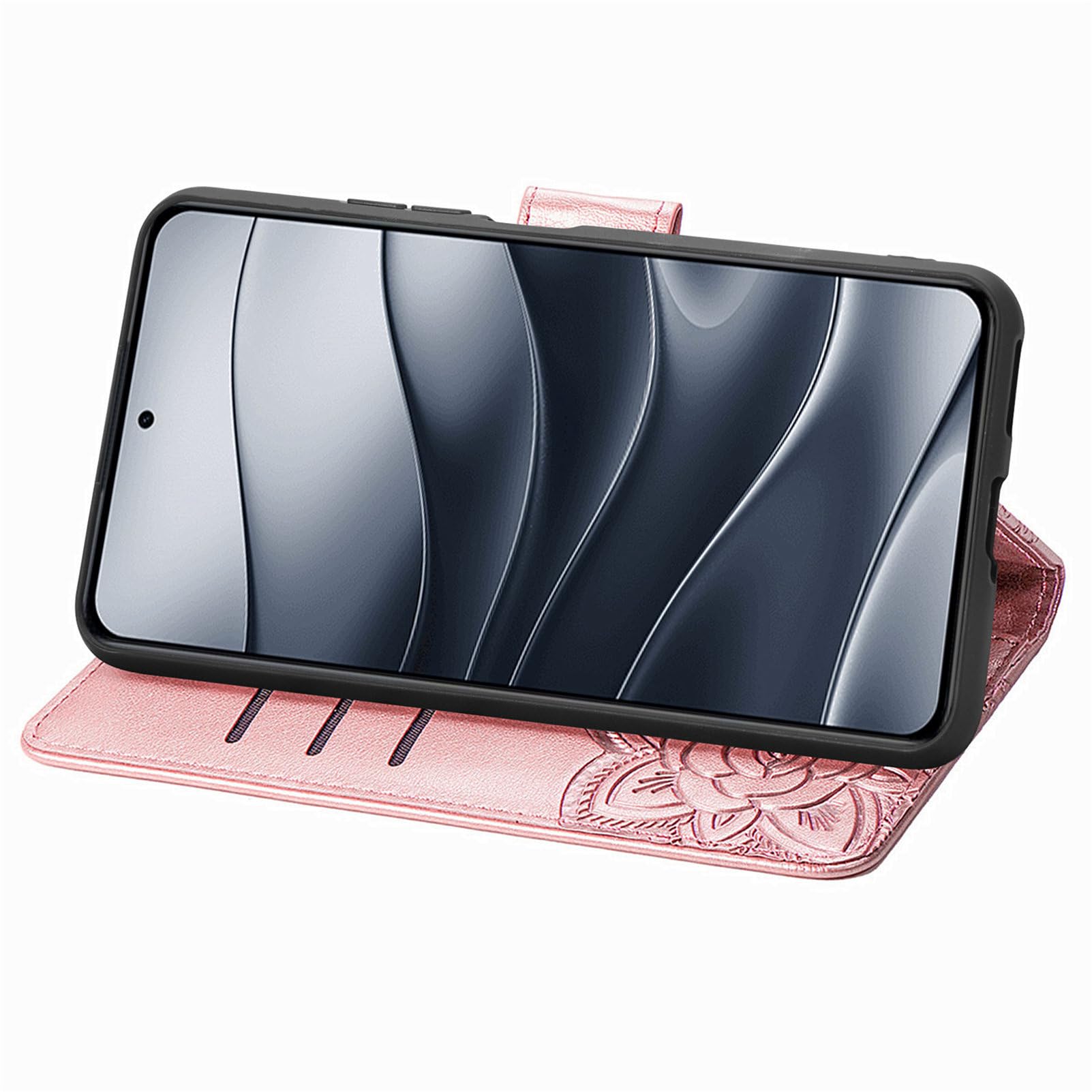 Custodia Xiaomi Redmi Note 14 Pro Plus Portafoglio Blu in Finto Cuoio