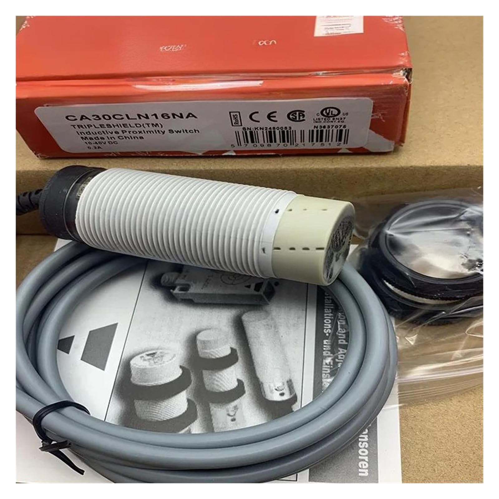 Capteur de proximité CA18CLN12PA1589 électronique pour détection industrielle