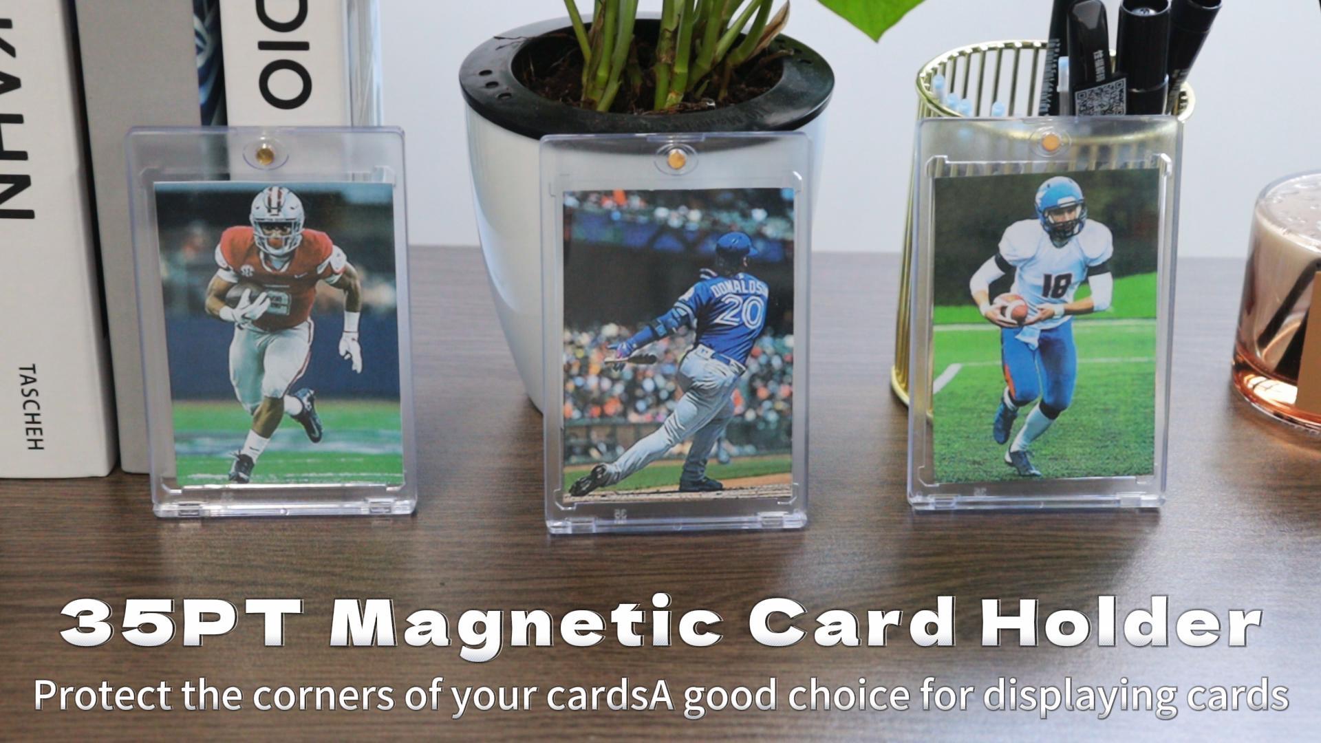 Amazon.com: SAMYUCHO 50ct Magnetic Card Holders, 35pt Magnetic