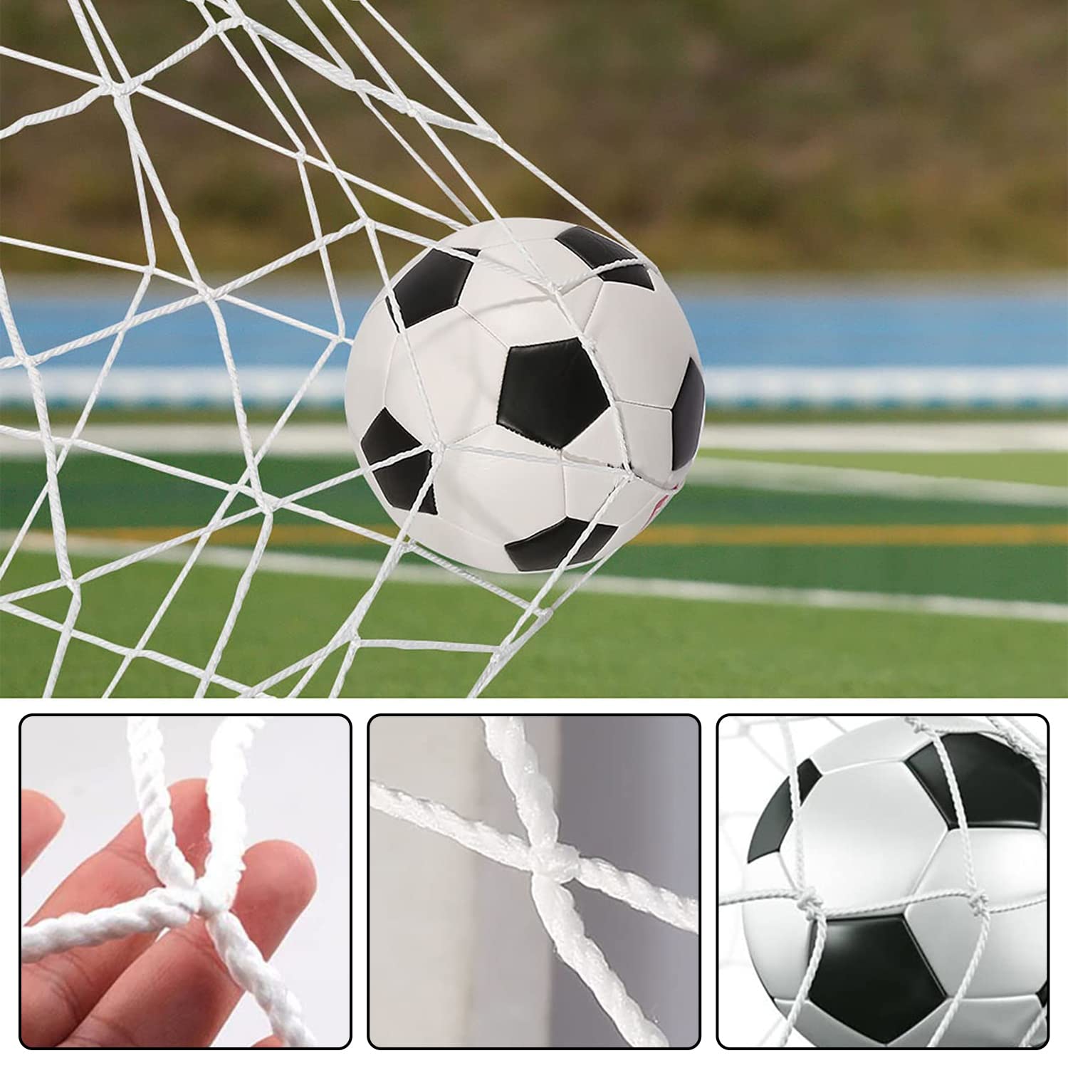 Soccer Goal Net 12x6 Delaman Football Soccer Net Sports Competition ...