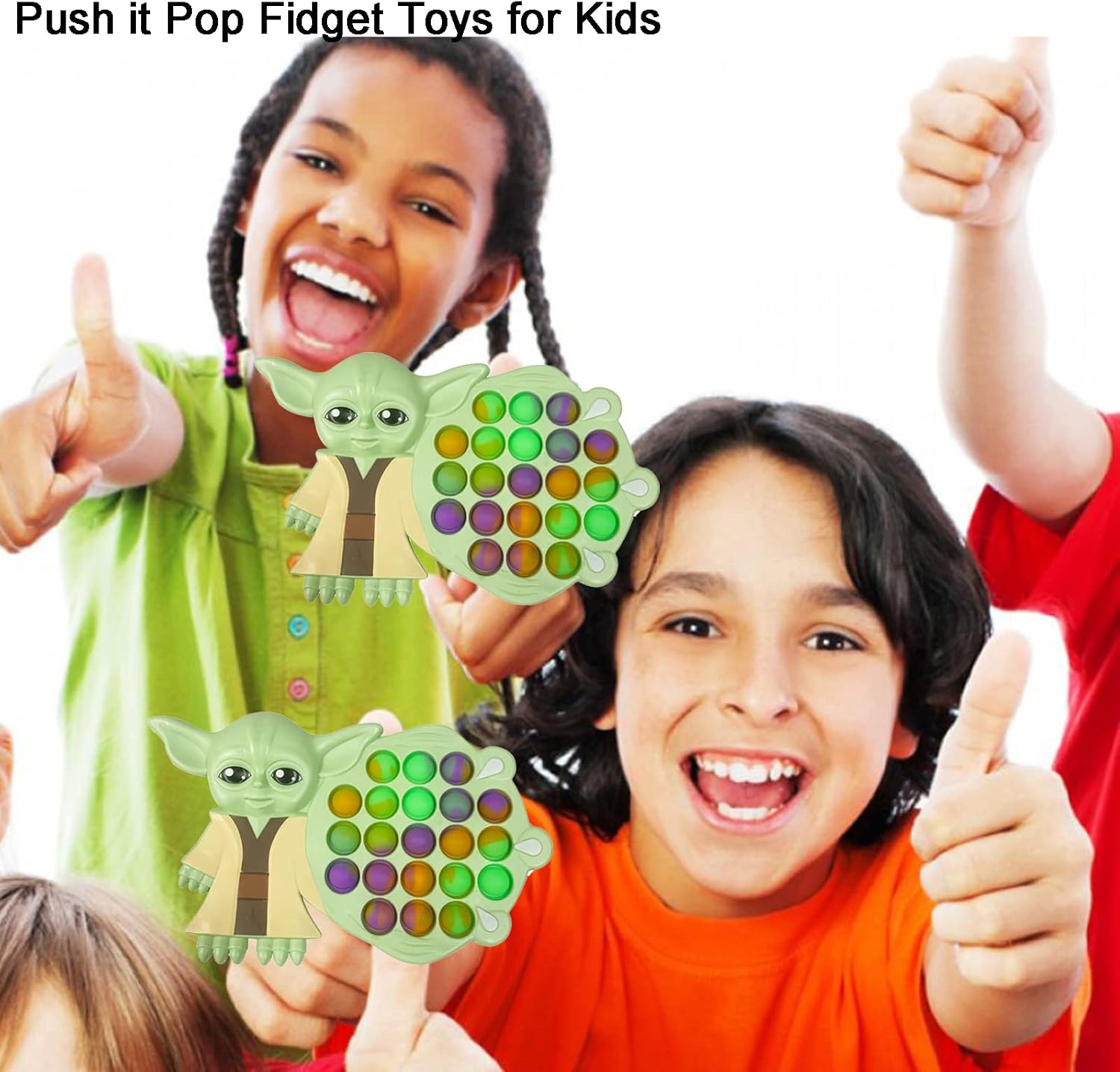 Alayare Pop Its Fidget Toys - Paquete De 2 Juguetes Sensoriales Para Ninos Y Adultos Para Aliviar El Estres Para Bebe Yodaese El Nino Regalo De Alayare Pop Its Fidget Toys - Paquete De 2 Juguetes Sensoriales Para Ninos Y Adultos Para Aliviar El Estres Para Bebe Yodaese El Nino Regalo De