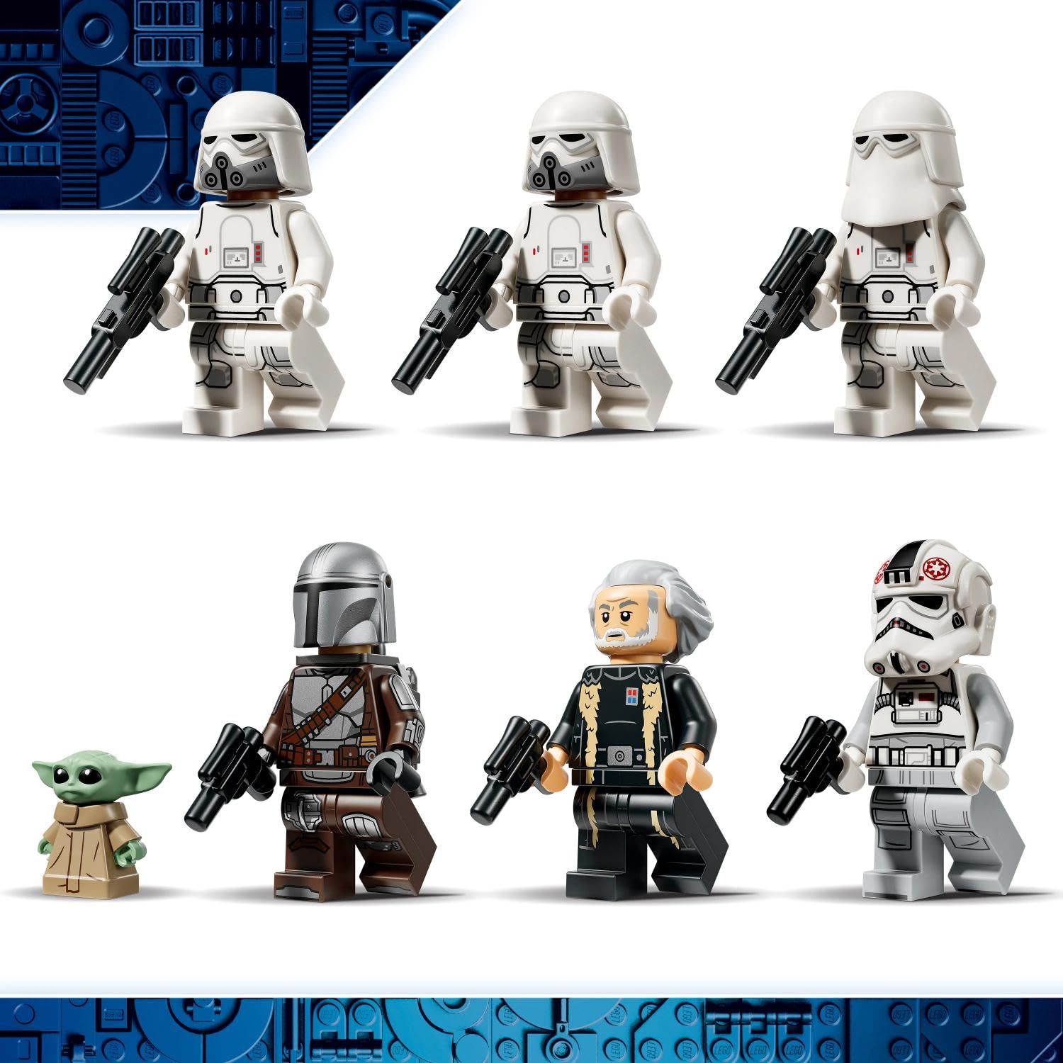 LEGO Star Wars 75454 AT-AT des Restimperiums mit INT-4 Spielzeug - The Mandalorian and Grogu Figuren mit Shuttle, Speeder Bike, 6 Minifiguren & 1 Figur - Geschenk für Jungen & Fans ab 10 Jahren