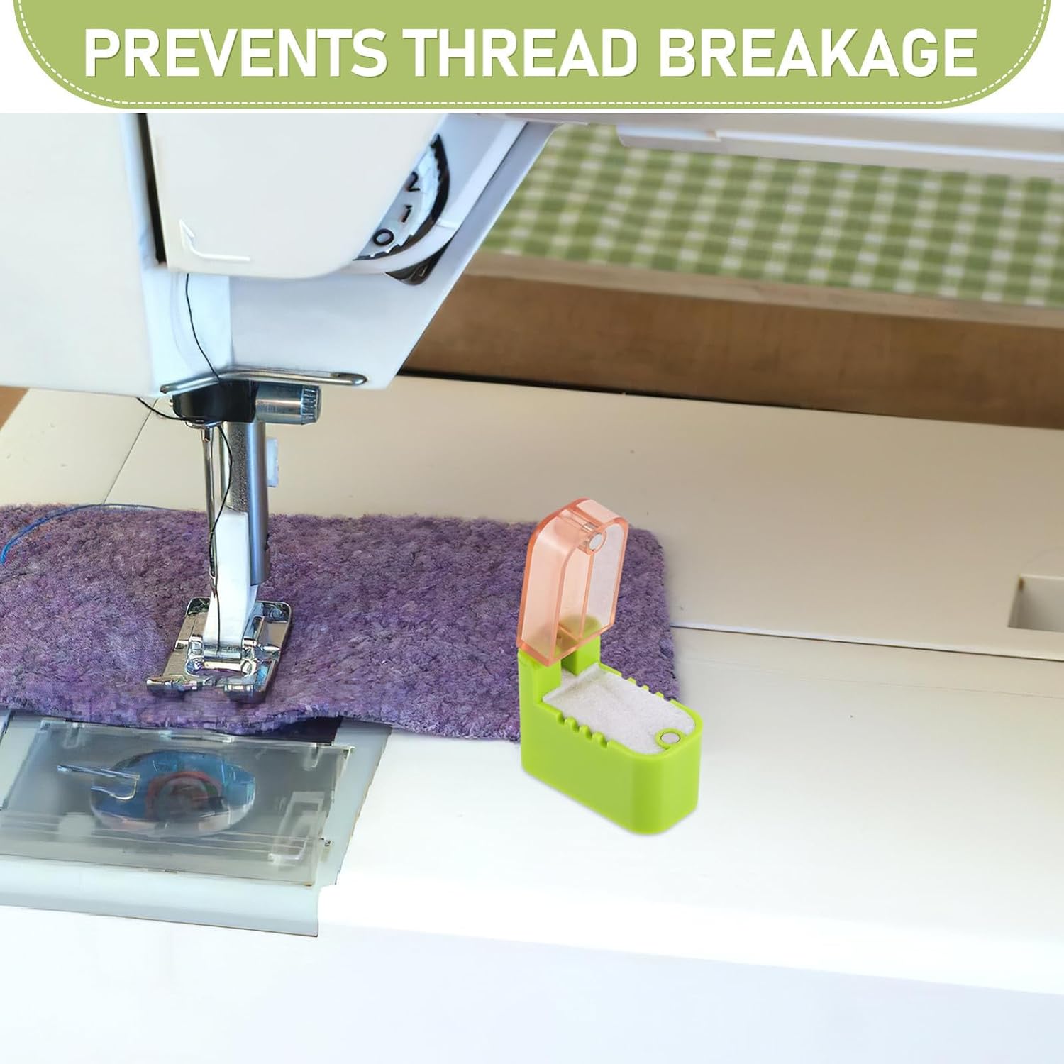 HOMOBABE Industrial Sewing Machine, Light Green Color Silicone Oil Cup with Magnetic Thread Guide Box, Abs Material to Reduce Maintenance Frequency, Designed for Garment Manufacturing