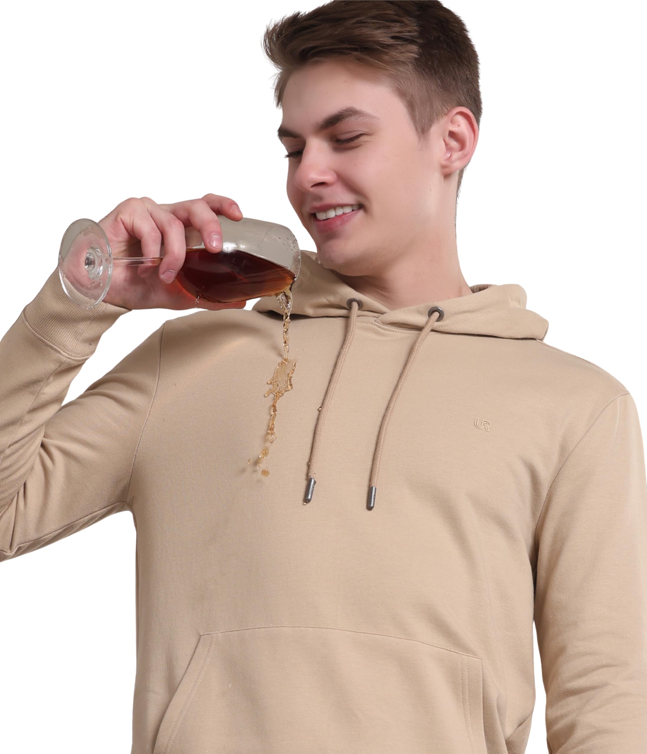 turms Anti Stain Men's Hoodie | Anti Odor Water Repellent | Cotton Blend Casual Travel Edition Hooded Sweatshirt | Winter Wear Pullover-picture-27