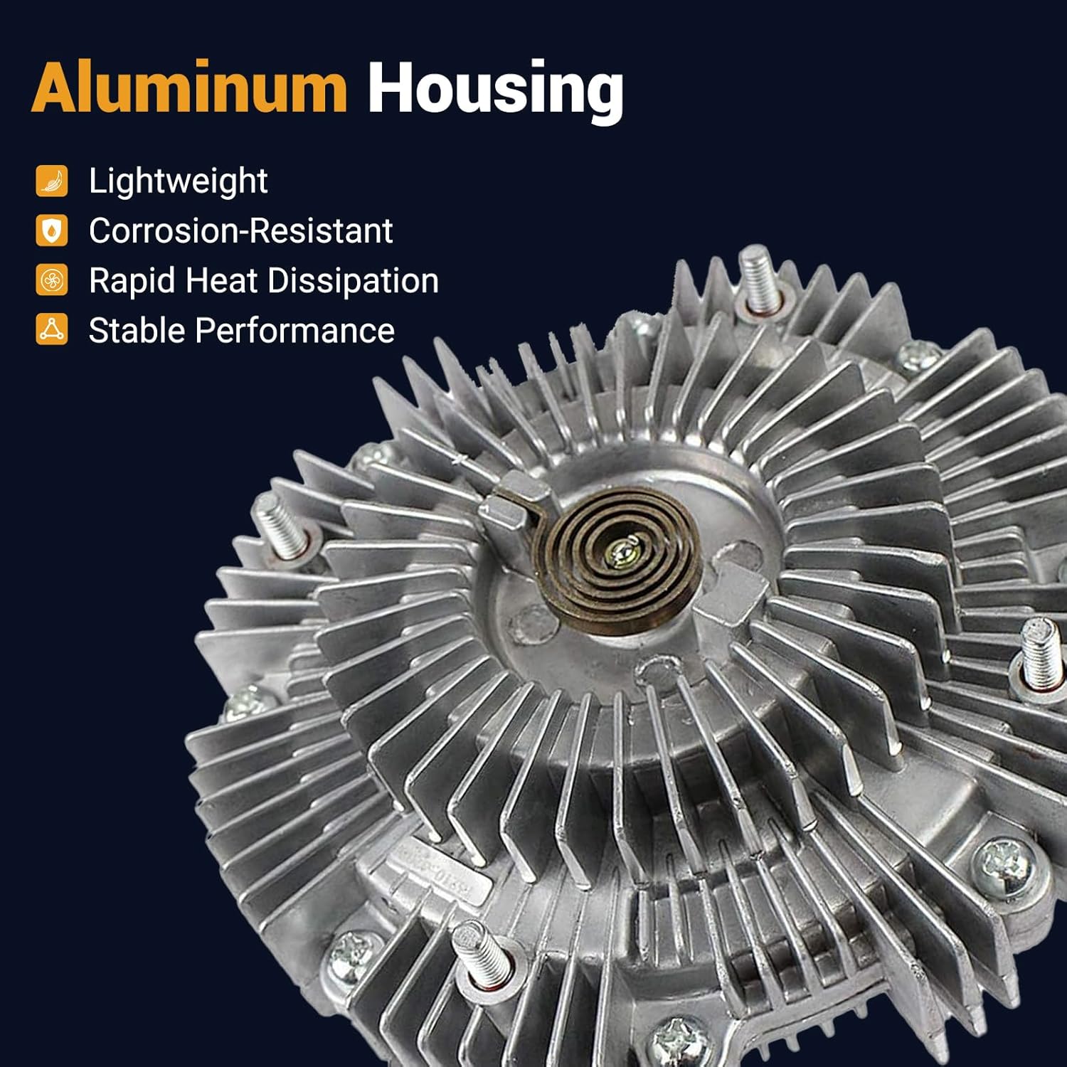 MACEL 2671 Fan Clutch Fit for 95-04 Toyota Tacoma 00-04 Tundra, 96-02 4Runner, 94-98 T100, 94-97 Honda Passport 3.2L V6, Isuzu Trooper, 95-97 Rodeo, 94-95 Trooper LX, 96-97 Acura SLX 3.2L 3.4L V6