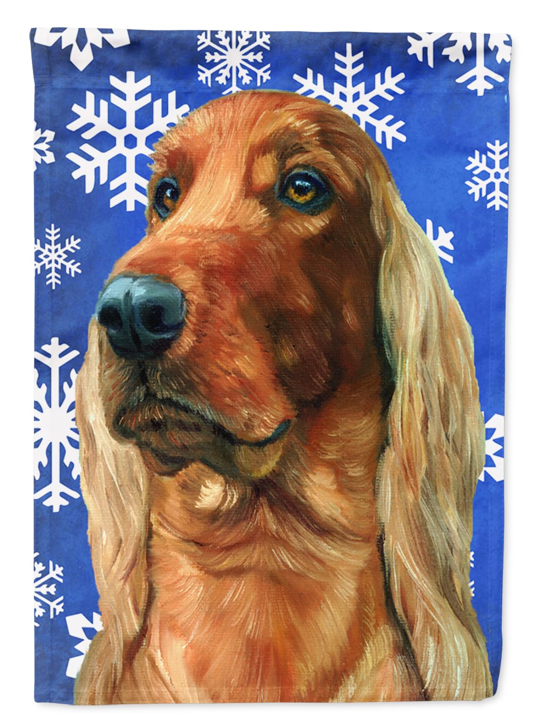 Drapeau Setter Irlandais LH9583GF imprimé double face résistant au gel d'hiver