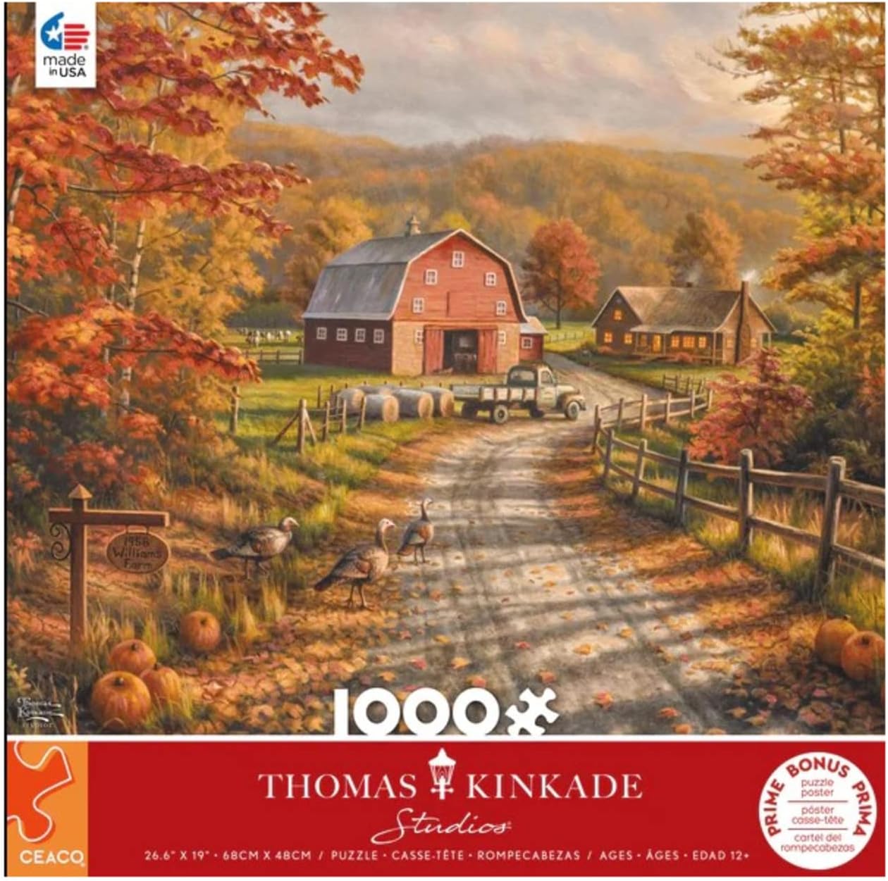 Ceaco Thomas Kinkade Late Afternoon on the Farm 1000