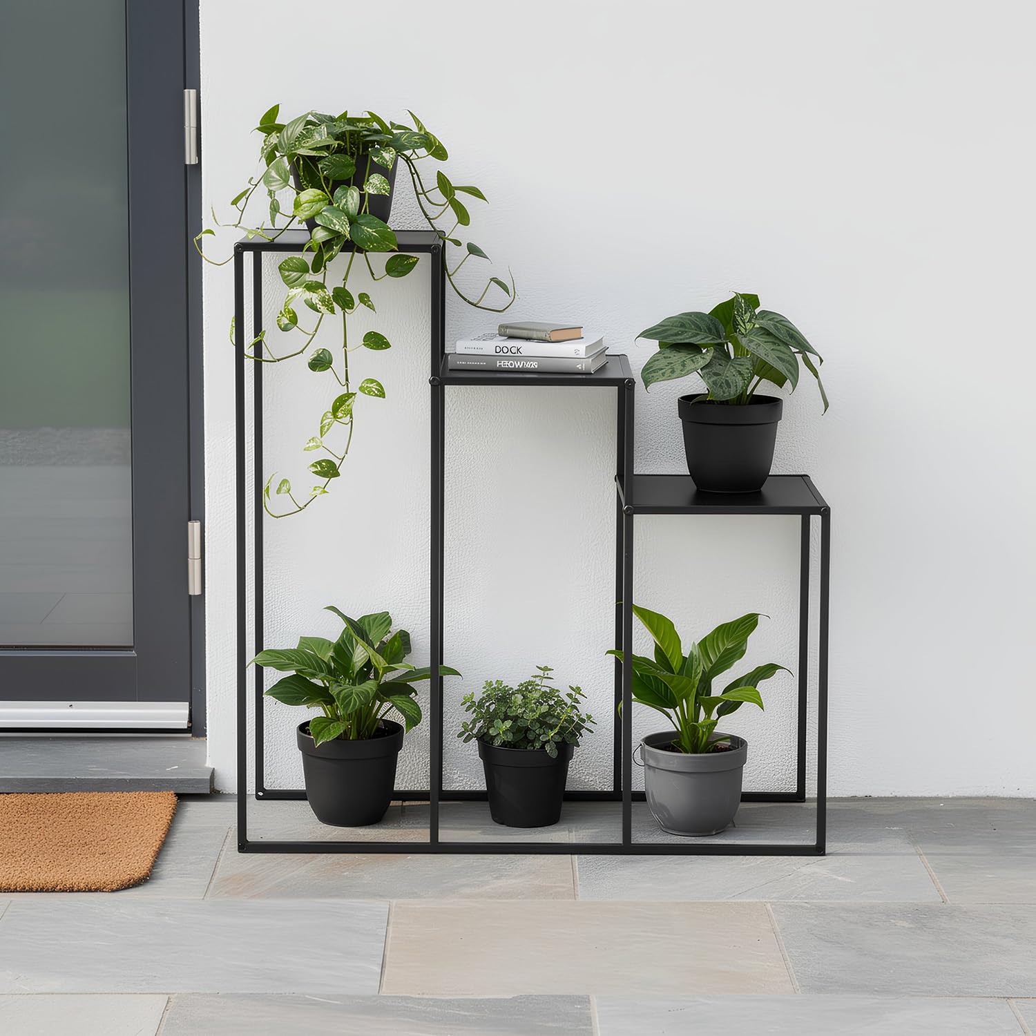 KASANOVA Étagère porte-pots 3 étagères 70 x 68 x 24 cm